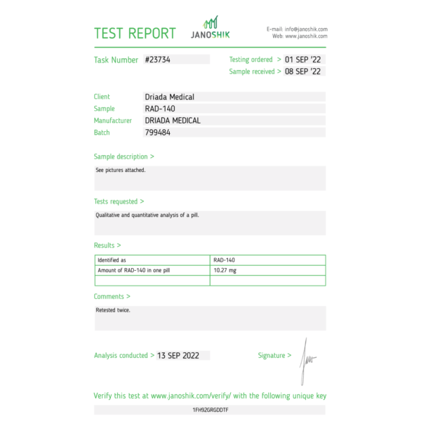 Testolone (RAD-140)