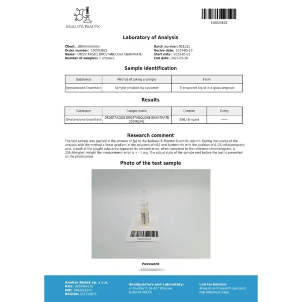 Drostanolone Enanthate